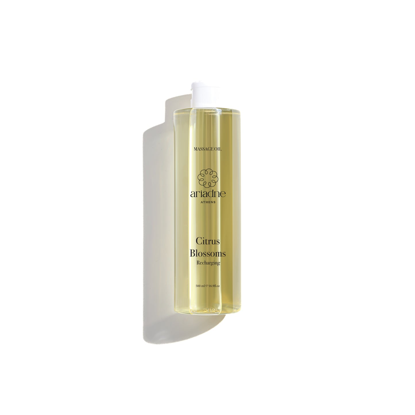 Citrus Blossoms Recharging Body Oil bottle front side.