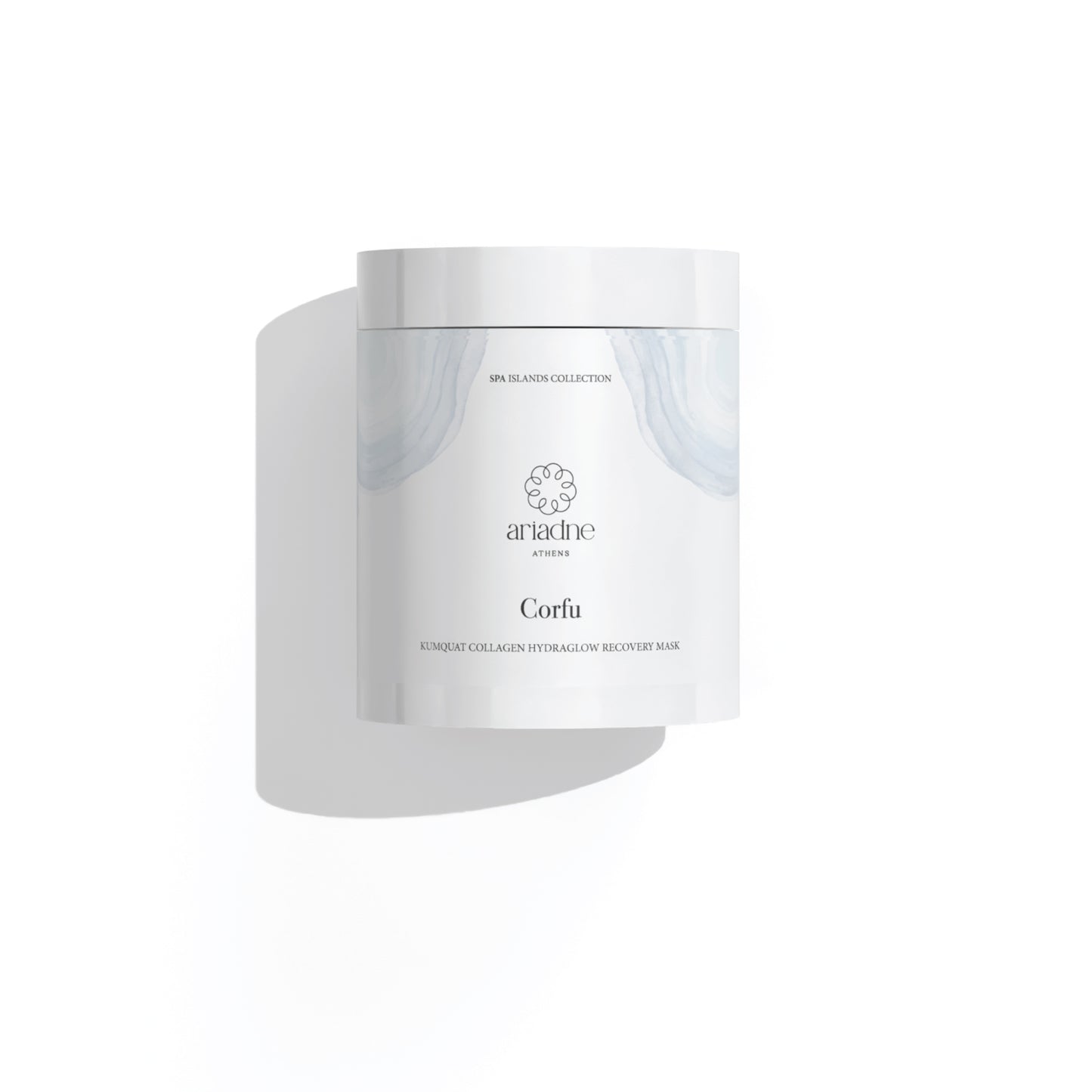 Corfu Kumquat Collagen Mask front side.