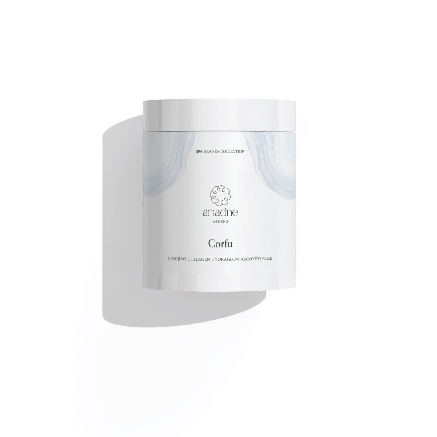 Corfu Kumquat Collagen Mask front side.