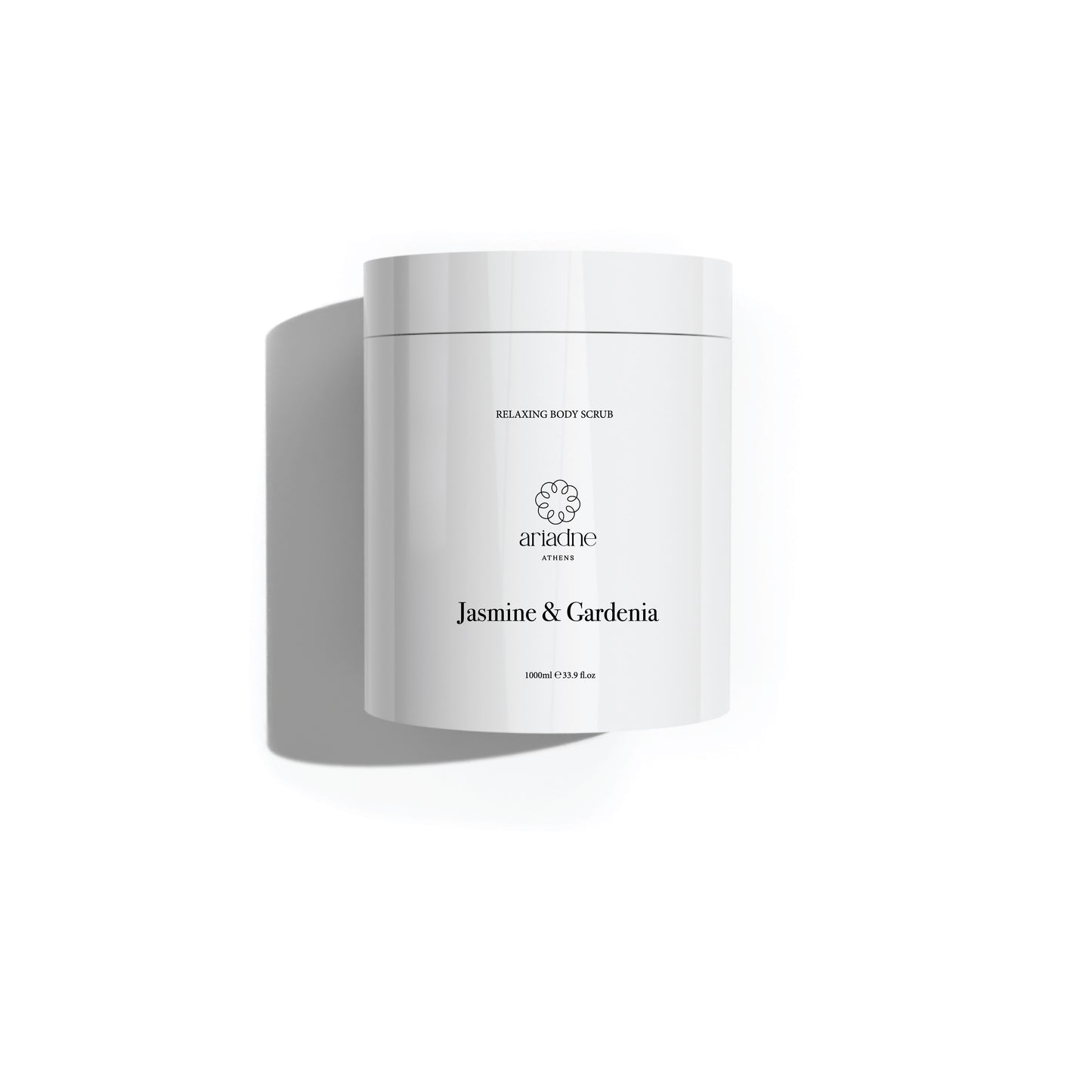 Jasmine & Gardenia Relaxing Body Scrub Pro front side.