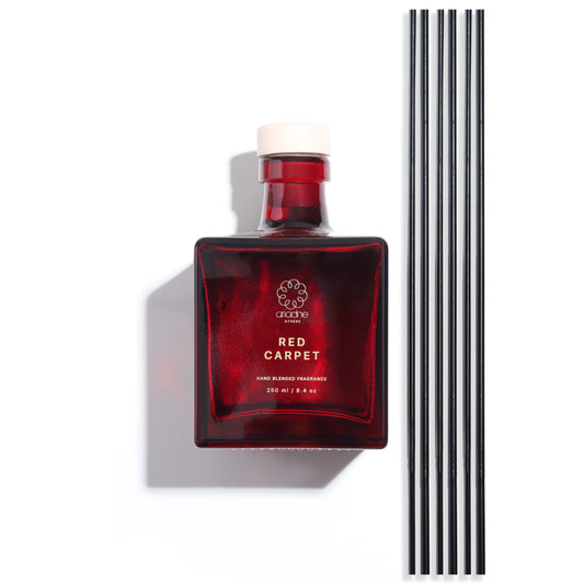 Red Carpet Reed Diffuser front side.