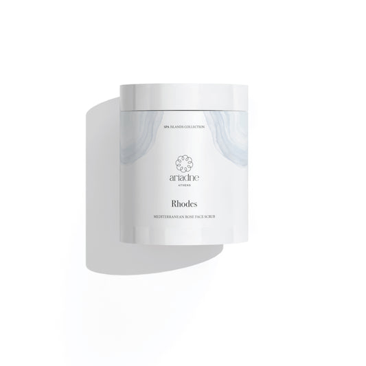 Rhodes Mediterranean Rose Scrub Pro front side.