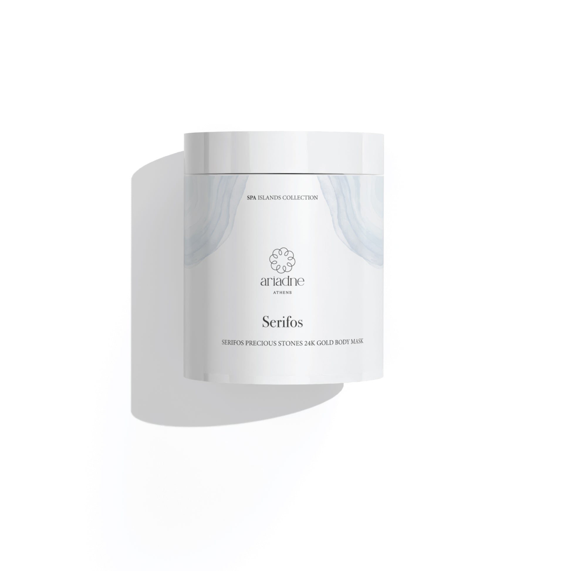 Serifos Precious Stones 24K Gold Body Mask front side.